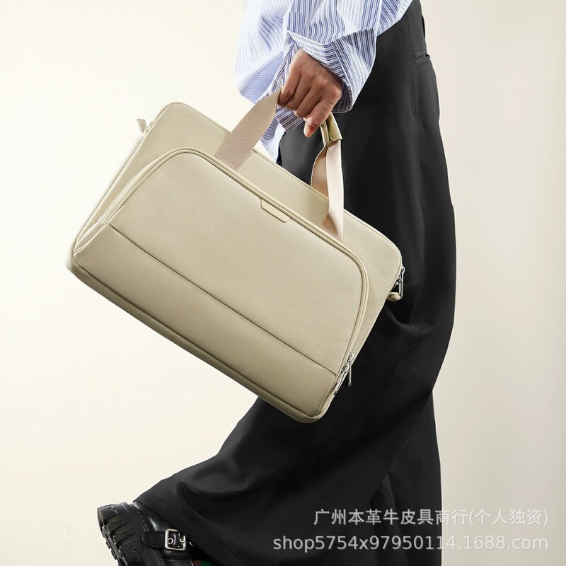 Japan's Rakuten's New Nylon Neutral Shoulder Laptop Bag Cross-Border Large-Capacity Storage Laptop Bag