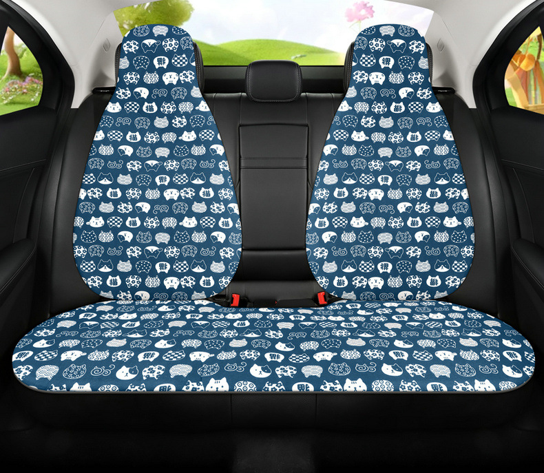 New Breathable Fabric Cartoon Casual Cute Fashion Comfortable Trendy Cool Multi-Piece Car Seat Cushion All Year Round