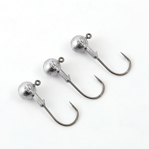 Luya lead head hook, long throw, hanging T tail soft bait for bass fishing, original color lead head hook