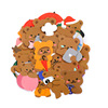 Retro brand decorations flower-shaped, internet celebrity, with little bears