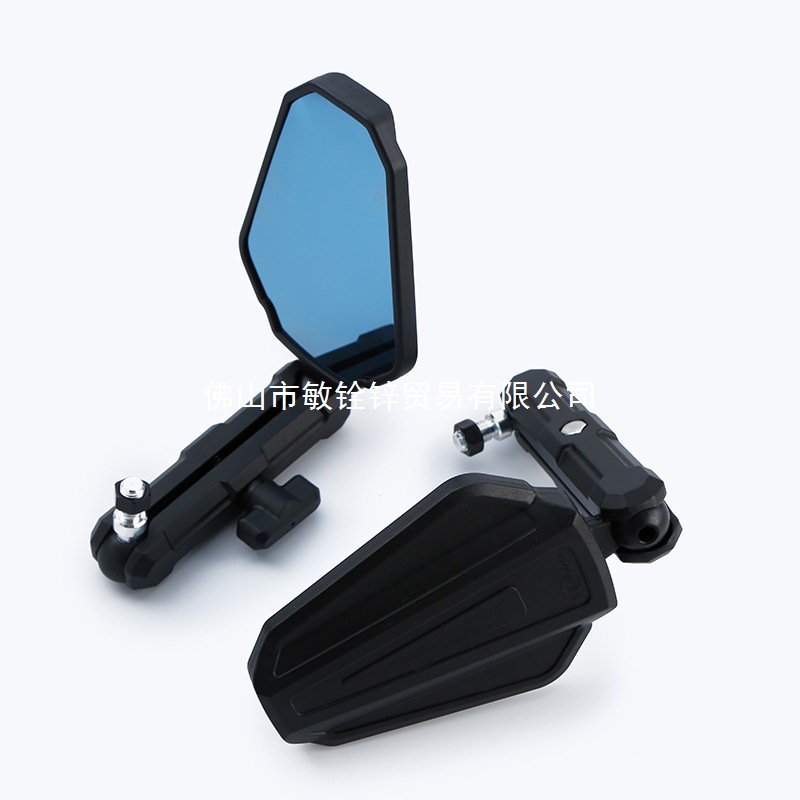 Espejo retrovisor de aleación de aluminio de motocicleta gran campo de visión retrovisor plegable espejo retrovisor universal espejo retrovisor accesorios