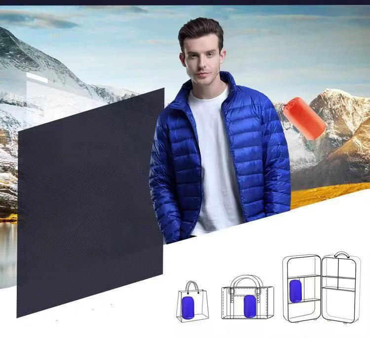 Cotton-padded jacket men's foreign trade men's light feather Rong cotton-padded jacket winter slim-fit hooded collar solid color warm vest coat men's