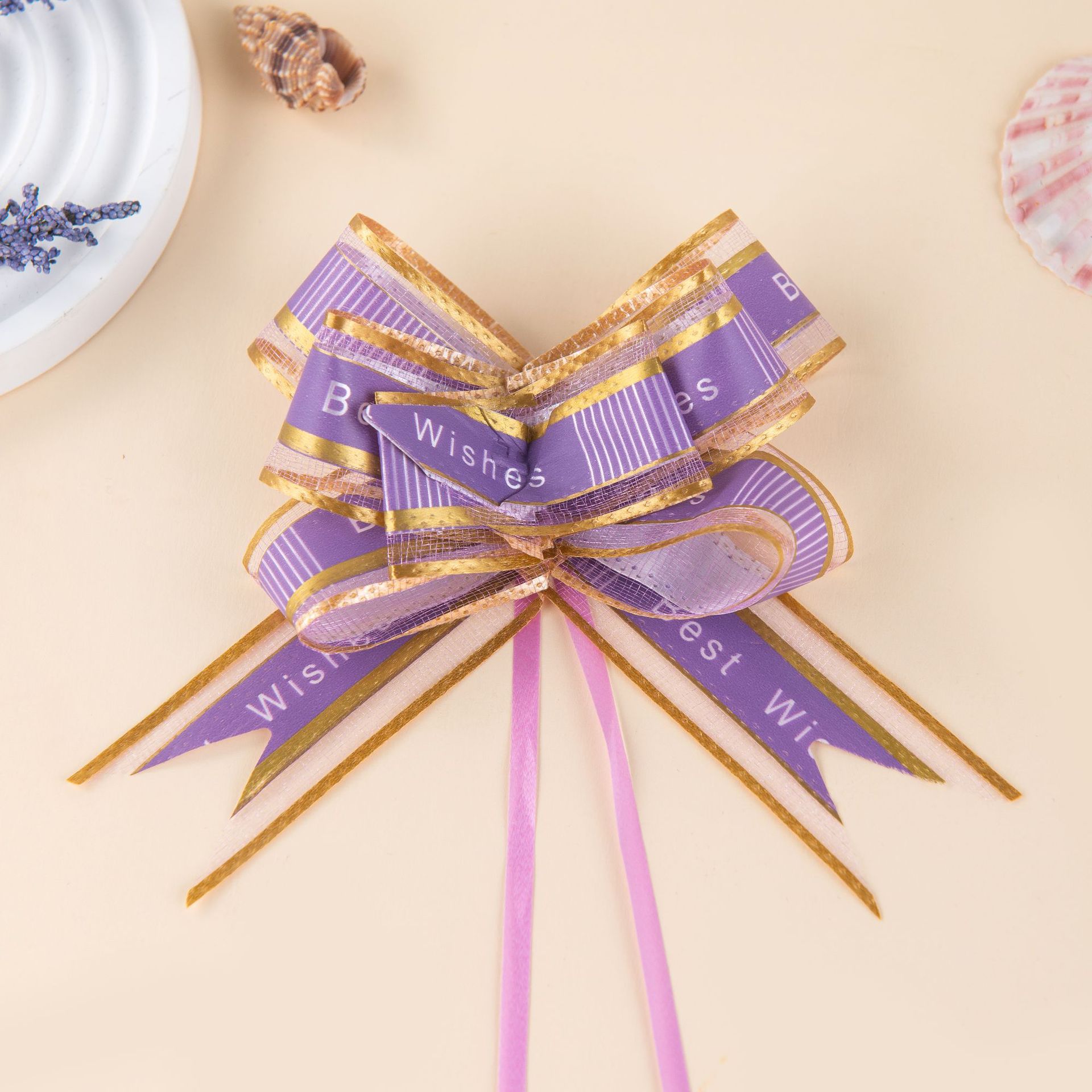 Carta de confesión transfronteriza 30 cinta de hilo de nieve flor dibujada a mano regalo de flores embalaje arco dibujado arreglo floral cinta