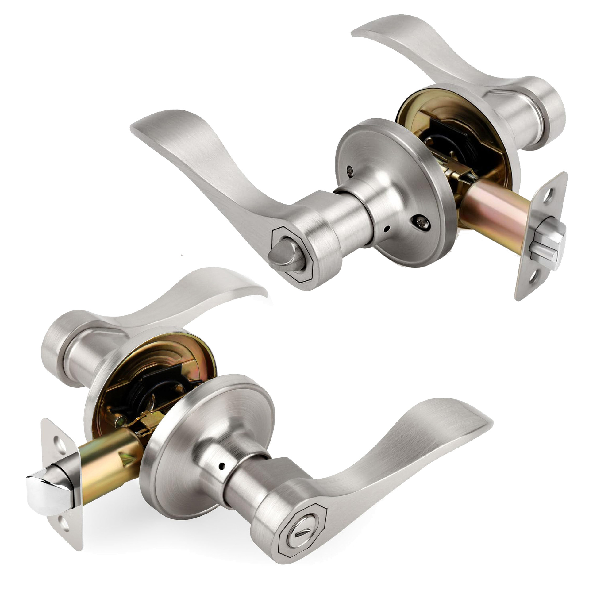 욕실 기능 샌드 니켈 개인 정보 보호/욕실/침실 새틴 니켈