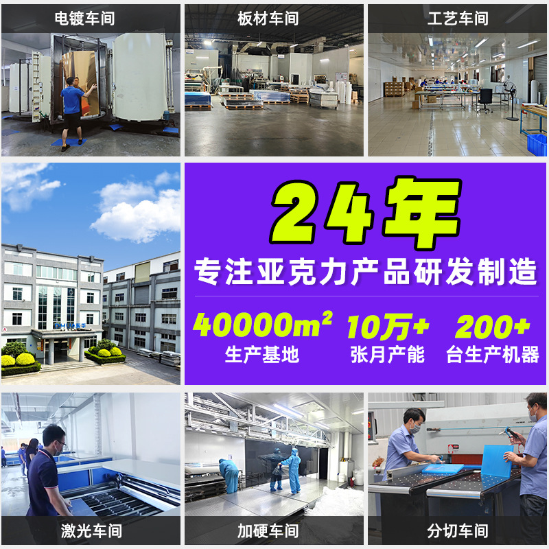 定 做亚克力色镜丝印PMMA塑胶镜片高清镀膜镜面板亚克力镜片加工