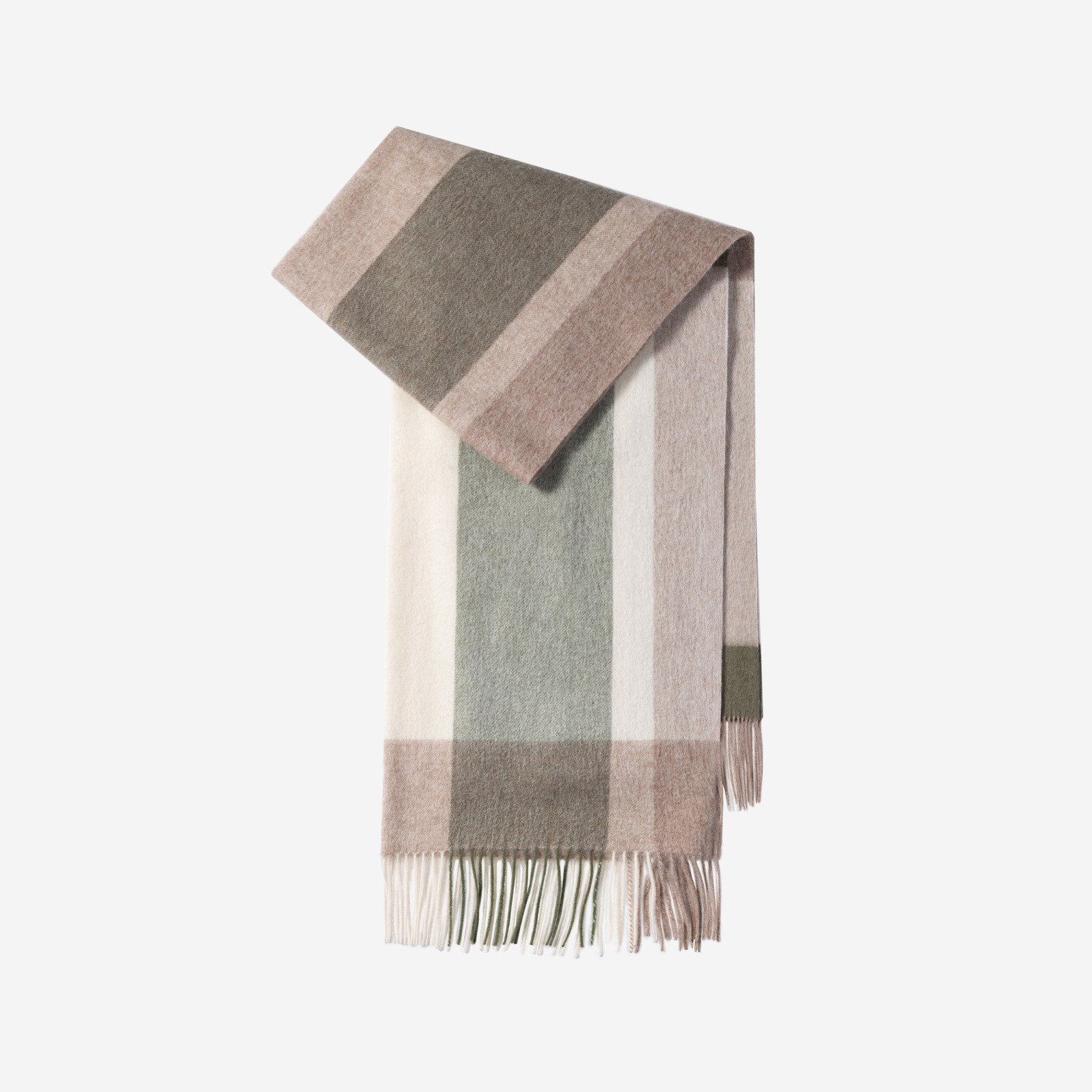 100% bufanda de lana para mujer, sentido de alta gama de invierno, chal de gran nombre a cuadros simples y versátiles, babero largo para hombres al por mayor