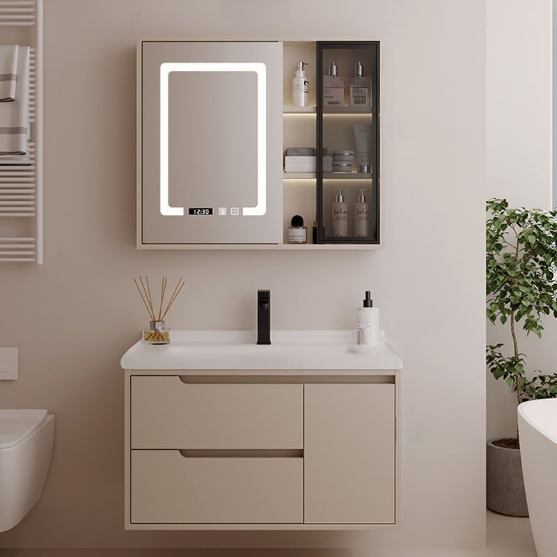 Luxury Bathroom Sink Cabinet, Floating Sink Cabinet, Ample Storage with 1 Door and 2 Drawers, Bathroom Without Basin Luxury Bathroom Sink Cabinet, Floating Sink Cabinet, Ample Storage with 1 Door and 2 Drawers, Bathroom Without Basin
