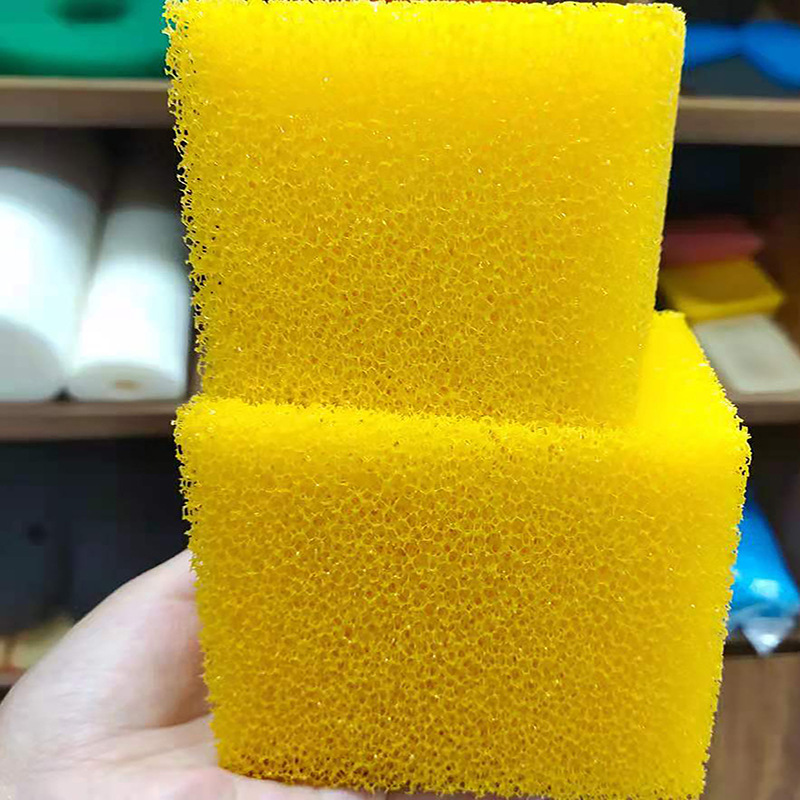 高密度爆破过滤海绵 硅胶洗鞋海绵 厨房清洁硅胶海绵块吸油海棉