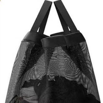 Cesta de ropa sucia transfronteriza con bolsillo interior con cubierta de bambú y madera plegable Cesta de almacenamiento de ropa sucia Cesta de ropa sucia