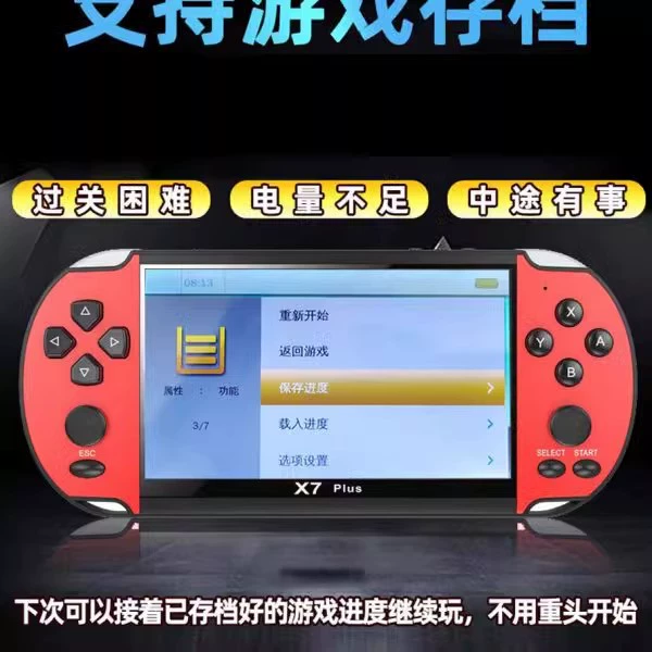 X7-PULS 5.1 дюймовая новая портативная PSP игровая консоль handheld мини Nintendo с TV аркада