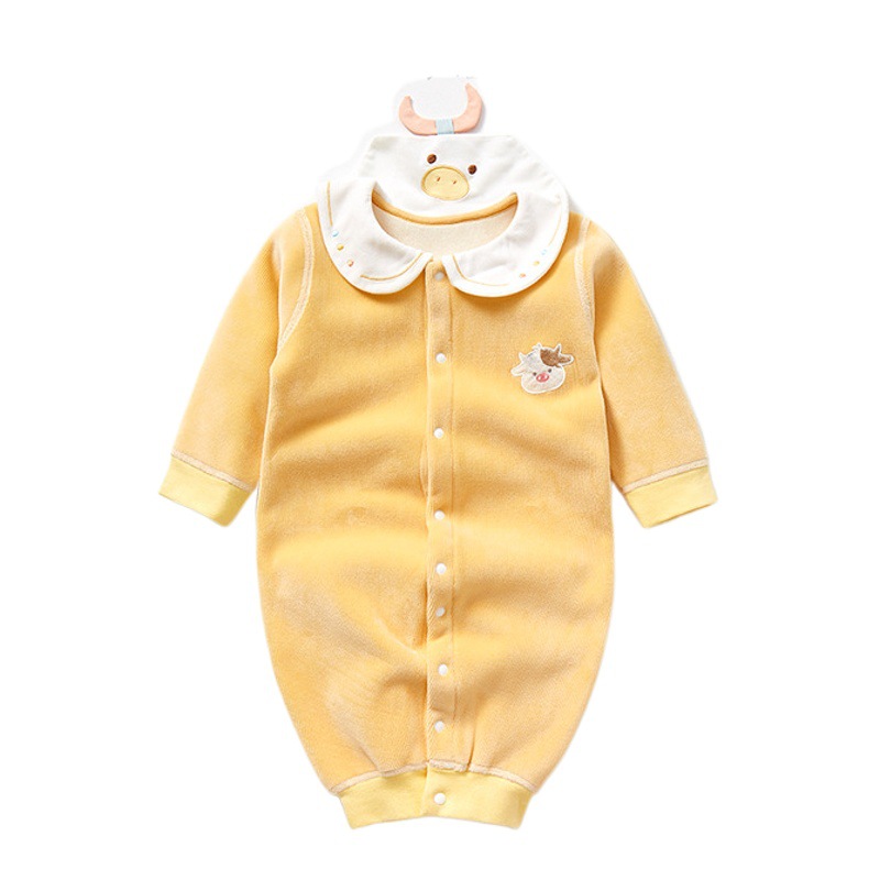Mono para bebé para primavera, otoño e invierno, forrado con forro polar cálido para uso en exteriores, ropa de invierno unisex, conjunto de pelele para recién nacido, ropa de bebé.