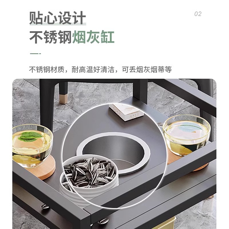 Mesa de té mesa de mahjong tabla especial para sala de ajedrez y tarjetas tabla lateral tabla lateral tabla lateral de doble capa máquina de mahjong