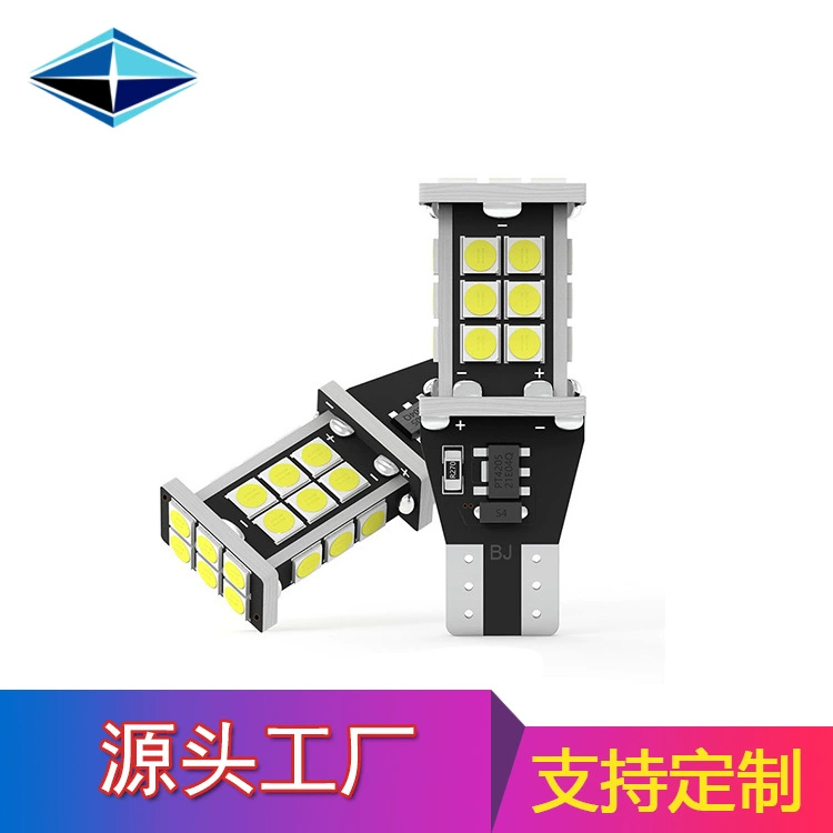 Трансграничные взрывы модифицированные Автомобильные фары выделяют стоп-сигналы для автомобиля 3030 24smd Светодиодные Автомобильные фонари заднего хода T15