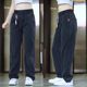 Lyocell Tens Casual Pants Men's Summer Ice Silk Straight Pants Men's All-match Loose Breathable Wide-leg Pants