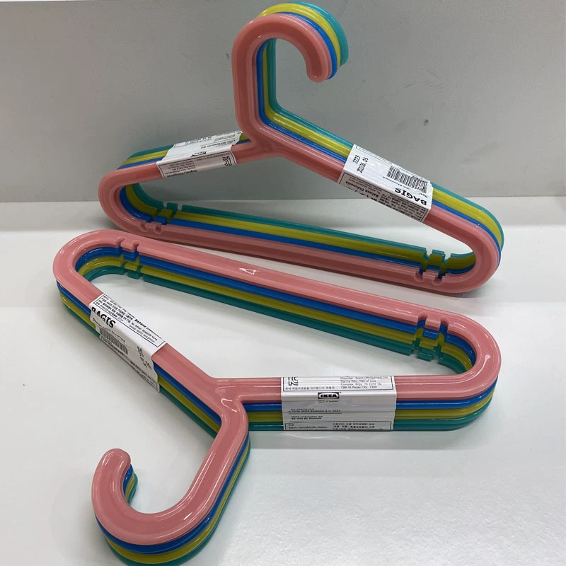 Детская вешалка для одежды, бытовая вешалка для детской одежды, нескользящая пластиковая поддержка одежды, новый цветной комплект