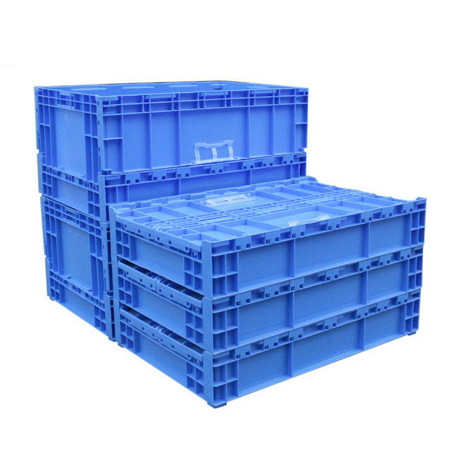 塑料周转箱S602折叠物流箱汽配EU箱新能源汽车零件箱电动车塑胶箱