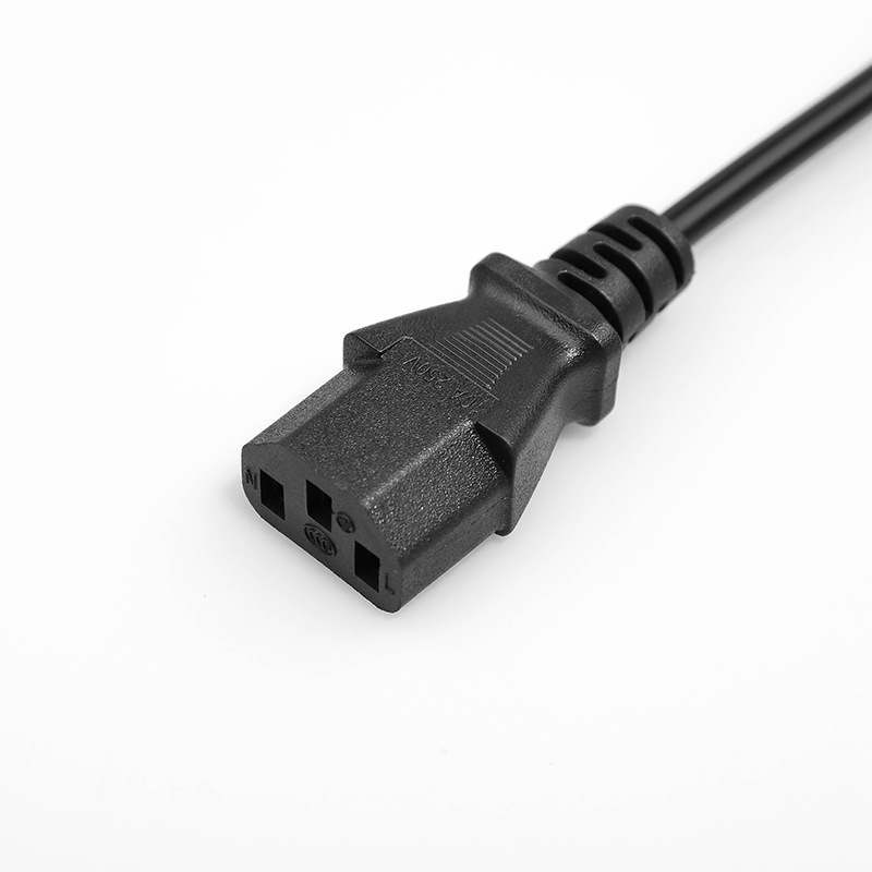 1.2-meter US-standard two-prong with holes, Japanese-style cross-shaped tail power cord for host, printer, and monitor connection line, Japanese standard