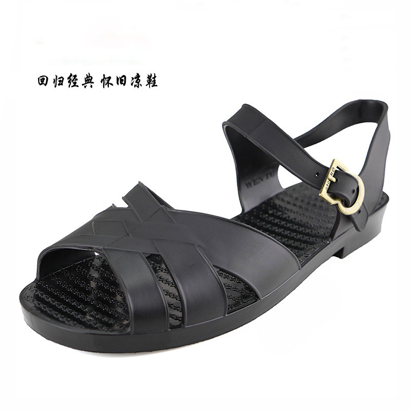 Men's retro summer non-slip soft classic beach sandals