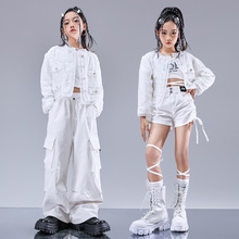 元旦儿童少儿爵士舞演出服女童服装多巴胺亮片走秀潮服jazz架子鼓