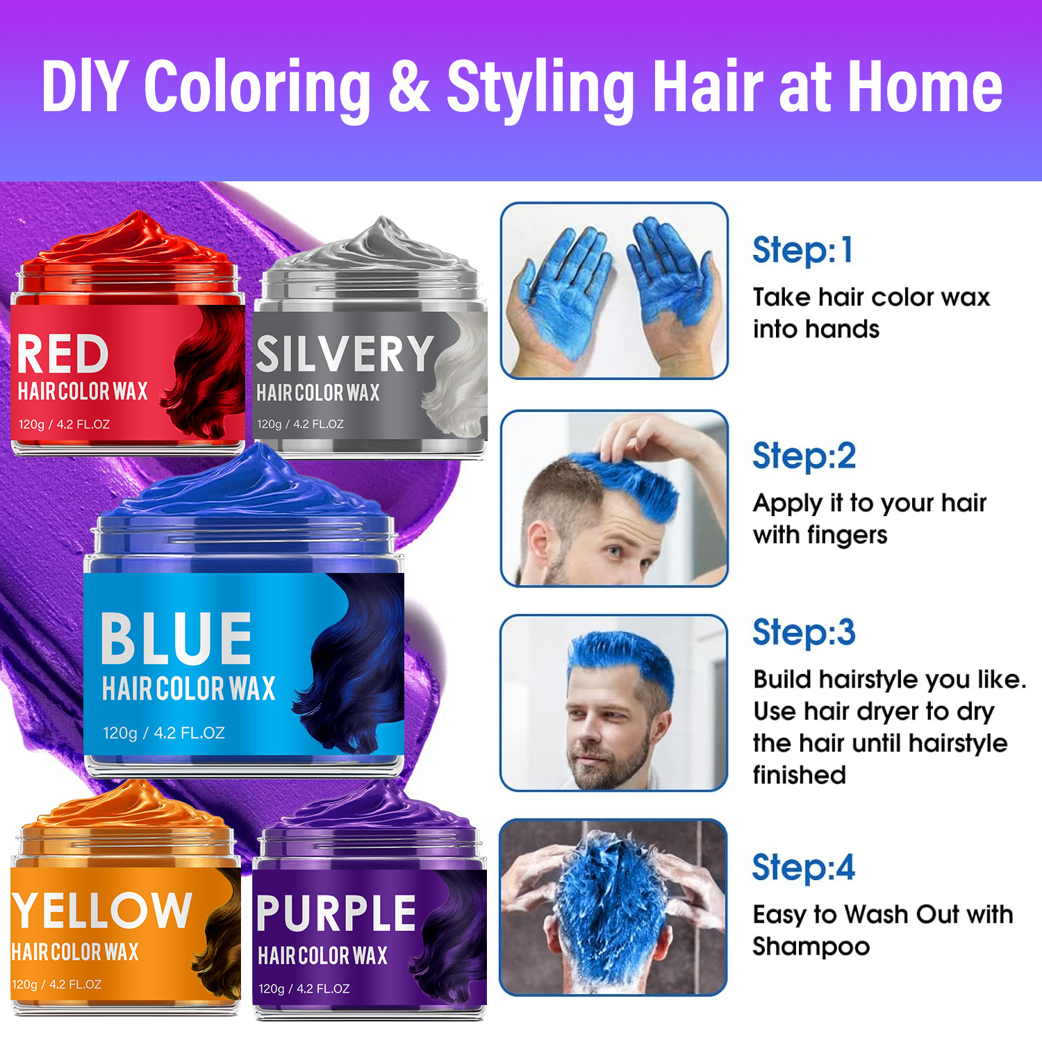660g Weight hair mud Protection Type 1 Piece Quantity Plastic Material Comfort Function Hair Clay/Pomade Pattern Simple Style, Classic Style Style Hair Clay/Pomade Hair Mud Simple Style Classic Style Comfort Personal Care 6