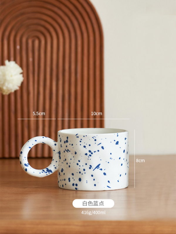 卸売り店の月の日本式の粗い陶のコーヒーの杯の事務室のマークの杯のコップの女子学生の高い顔の値の陶磁器のコップ|undefined
