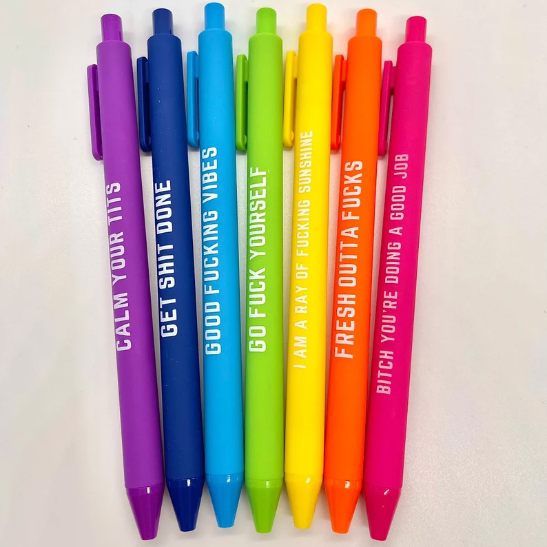 1 Set Letter Learning Plastic Preppy Style Ballpoint Pen display picture 1