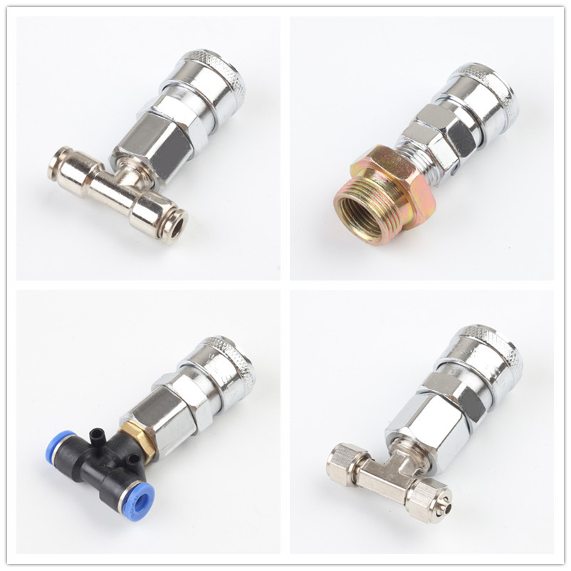 货车吹尘枪车座椅下三通接头取气管取气阀接头快插储气罐接头取气