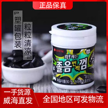 韩国进口零食品批发木糖醇口香糖乐天倍爽口香糖52克/罐口气清醒