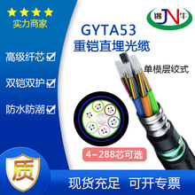 重铠直埋光缆GYTA53 4~288B1双铠双护单模层绞式光速传输通信光纤