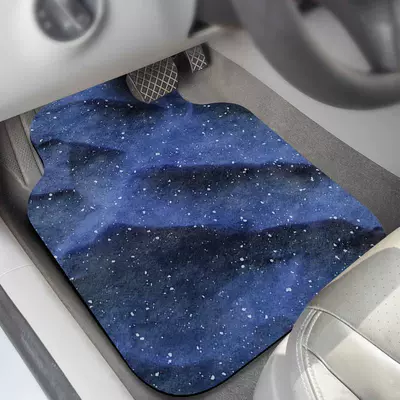 Car Carpet: universal, easy to clean, single-piece - starry-sky-blue-anti-slip-diatomite-mat-full-car-four-piece-set-four-pieces-offer-more-savings