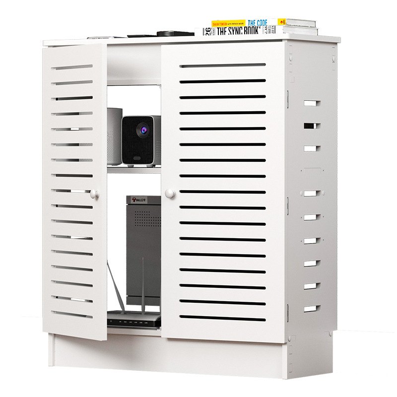 ルーター収納ボックスwifiマルチメディアボックス隠しボックスセットトップボックスネットワークケーブルを挿して醜い床の収納キャビネットを隠す