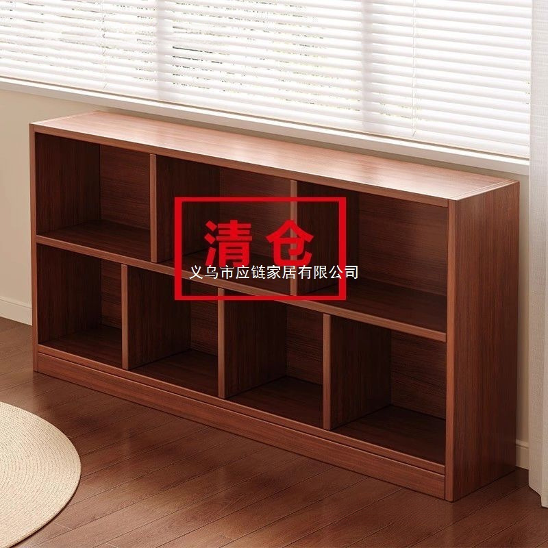 Bookshelf Floor-Standing Storage Rack Living Room Home Low Cabinet Storage Cabinet Grid Cabinet Bedroom Storage Cabinet Simple Bookcase