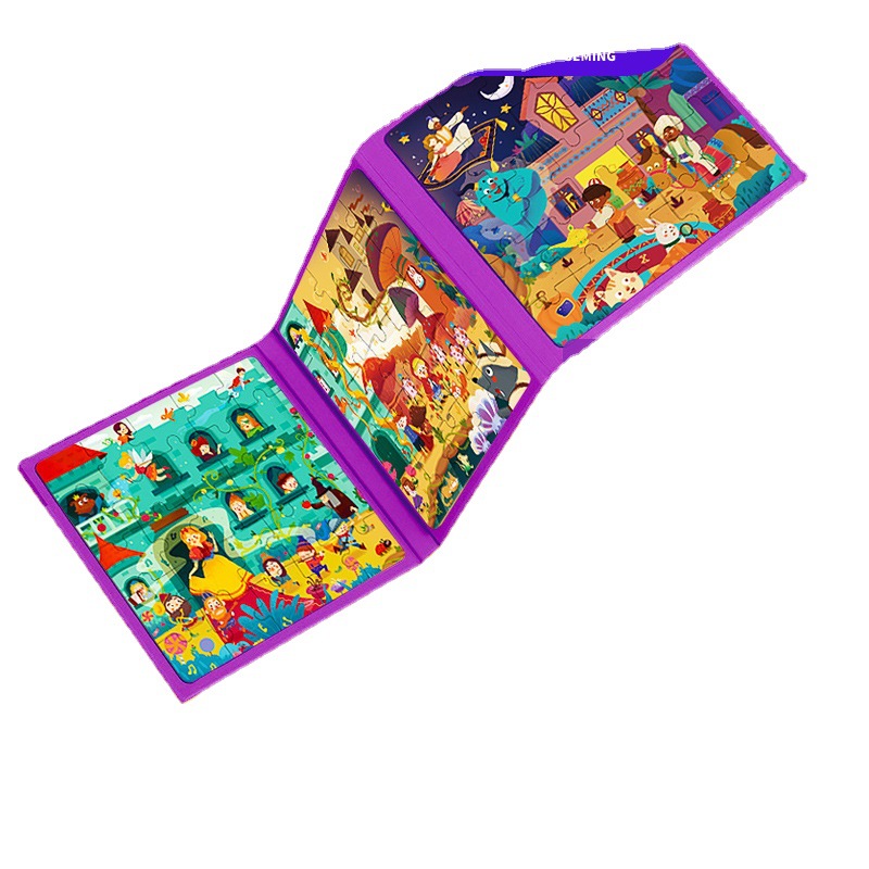 Rompecabezas magnético avanzado de los niños 3 a 6 años juguetes educativos 1 bebé 2 niños y niñas 4 o más 5 imagen plana magnética