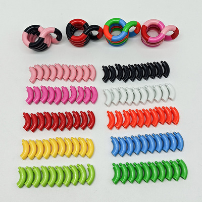 ABS百变扭扭绳 解压扭扭圈成人儿童扭扭乐缠绕减压发泄变形绳玩具|ru