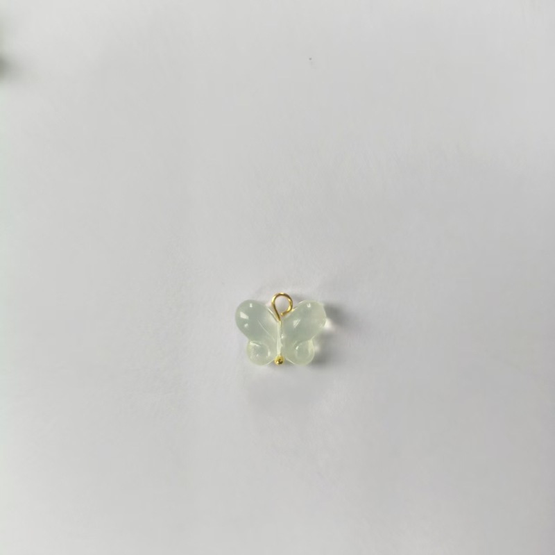 夏日清冷感琉璃蝴蝶古风吊坠diy钥匙扣耳钉耳饰发簪配件材料批发|undefined