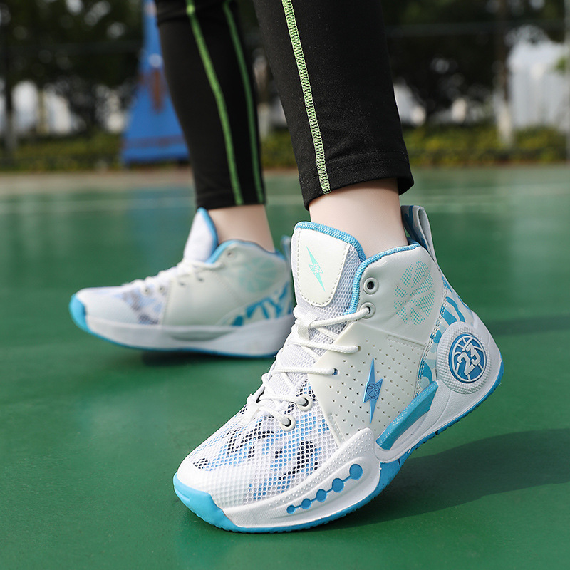 Basketball shoes men's blitz 8 sports children's summer breathable shock-absorbing wear-resistant big children's actual combat shoes_voghion.com