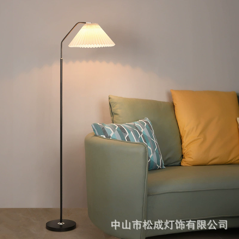 Floor lamp — modern minimal lantern, eye‑protection diffused light, adjustable color/brightness