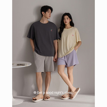 夏季棉质睡衣2026年新款女宽松休闲弹性凉爽圆领可外穿家居服套装