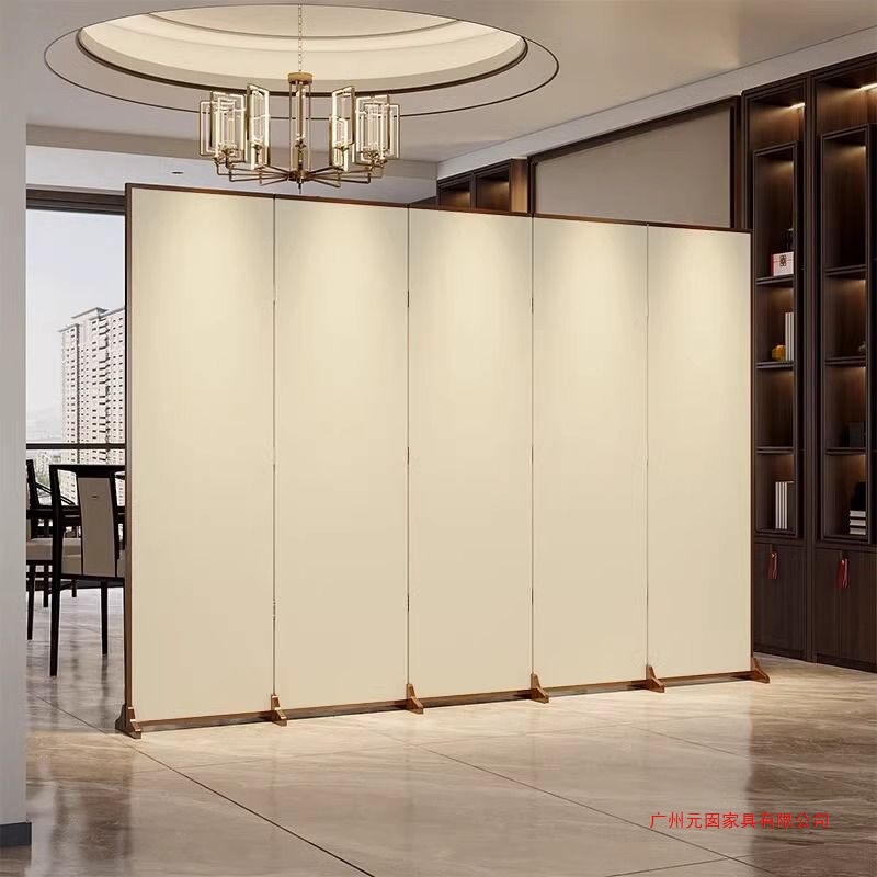 New Chinese-Style Screen, National Trend Partition, Living Room Entrance Blocking, Simple Modern Double-Sided E1-Grade Folding Screen