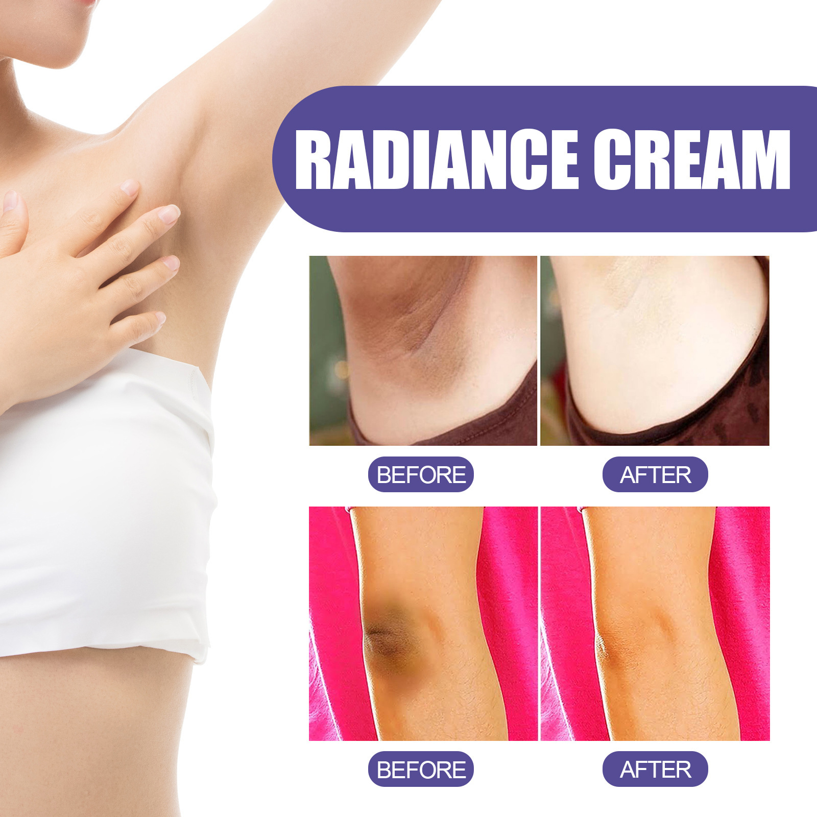 EELHOE whitening cream underarm joint reduces melanin, moisturizes smoothes skin, leaving skin fresh and not g_voghion.com