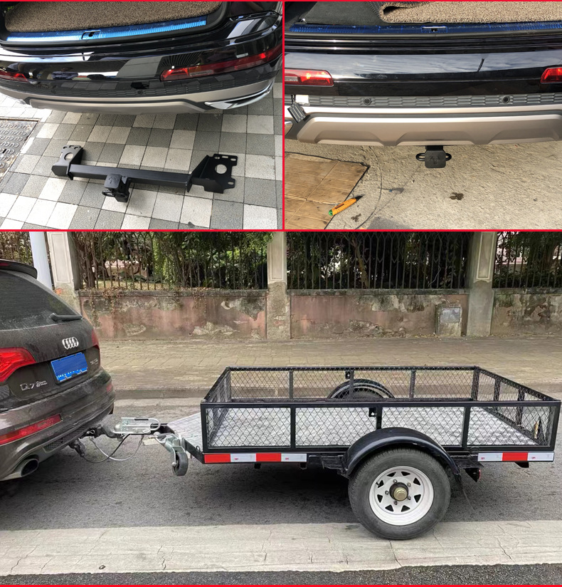 Suitable for Volkswagen Tiguan, Teramont, Touareg, Macan, Cayenne Modified Trailer Bar, Special Trailer Hook, Rear Hitch