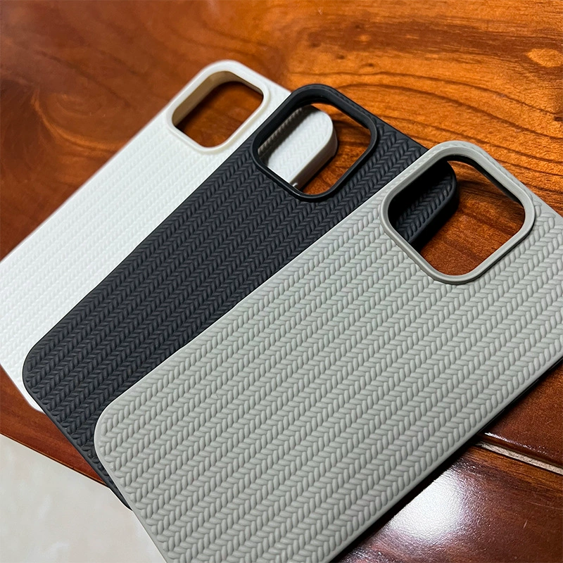 Phone case Apple iPhone 17 Pro — knitted texture, simple elegant fall protection