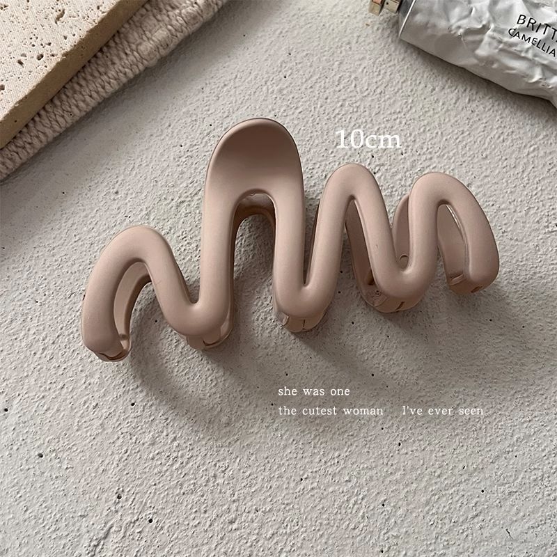 Tocado con clip cuadrado de Maillard, elegante coreano francés, retro, clip de tiburón, red, temperamento rojo, pinza para el cabello, accesorios para el cabello