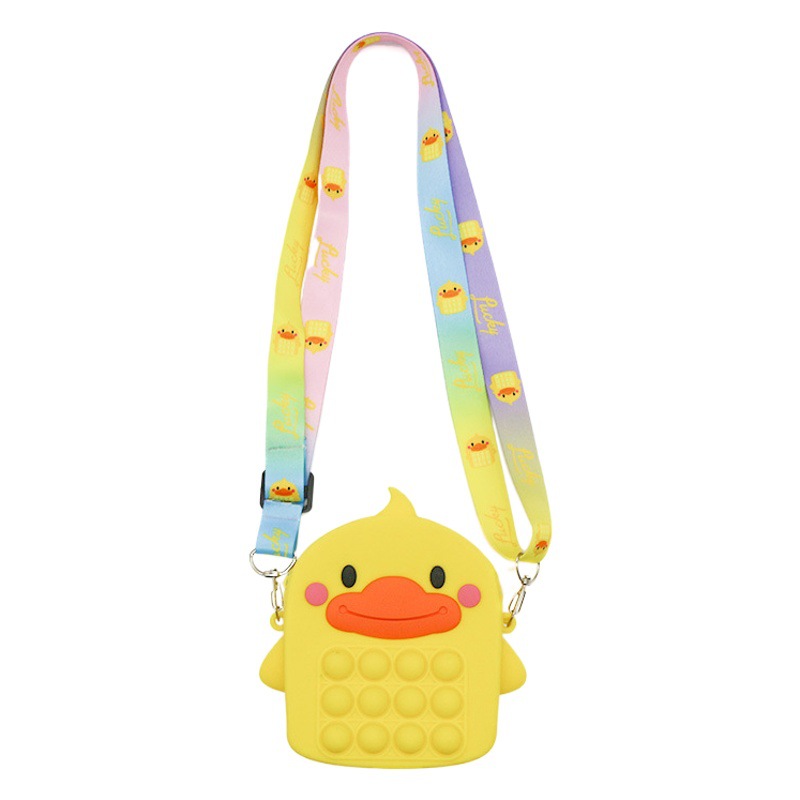 Nuevo anti-ratón pionero bolsa de silicona para niños mini bolsa de mensajero bebé niña estilo occidental princesa Linda bolsa de dibujos animados