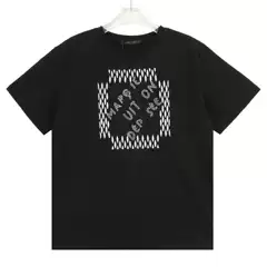 [Exclusive In Stock] Nanyou Original Tag Lvjia 24 New Style Pearl Letter Embroidered Crew Neck Unisex Short Sleeve T-Shirt