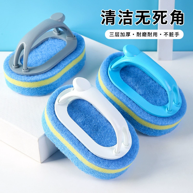 Чистящая щетка с ручкой для ванной ванной губка для чистки кухни