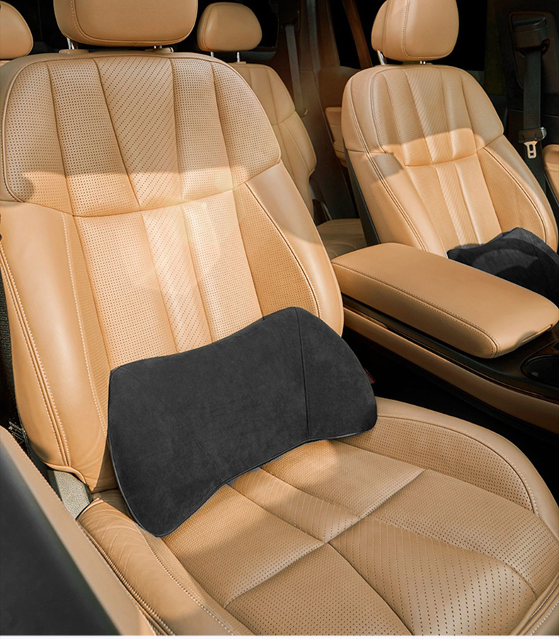Car Lumbar Cushion Car Cushion Memory Foam Small Lumbar Cushion Car Backrest Waist Protection Seat Support Headrest Neck Protection