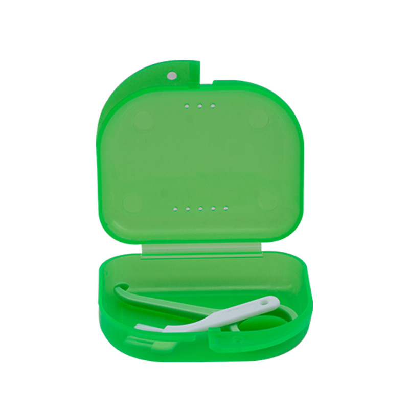 Caja de ortodoncia, extractor de frenillos, caja de colocación de cepillos, caja de retención transparente, caja de almacenamiento de material dental