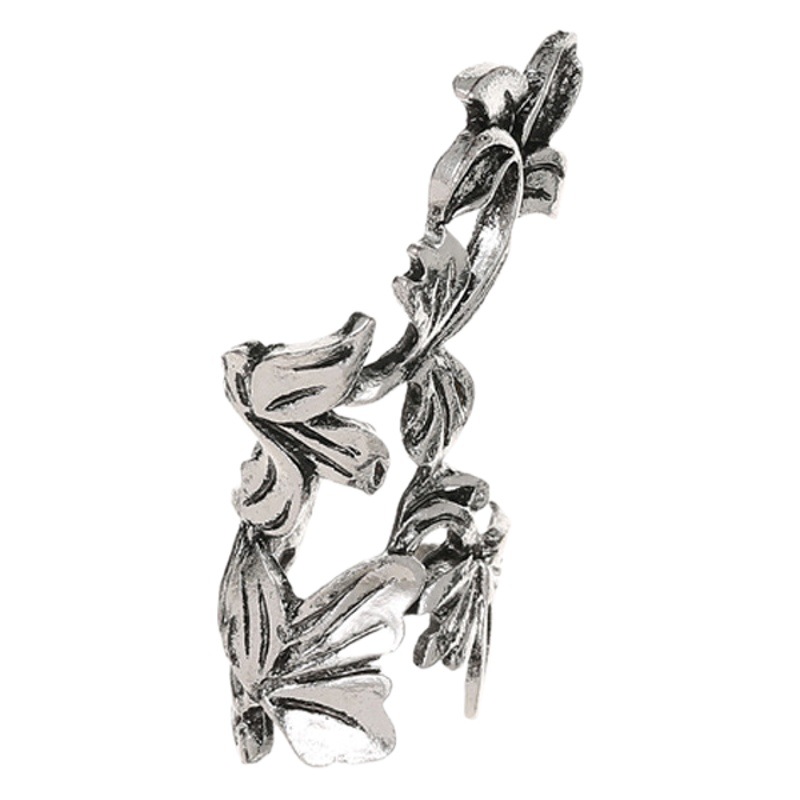 European and American New Vintage Personalized Hollow Flower Leaf Ear Clip Ear Clip Ear Bone Clip Men's and Women's Fashion Earrings Earrings