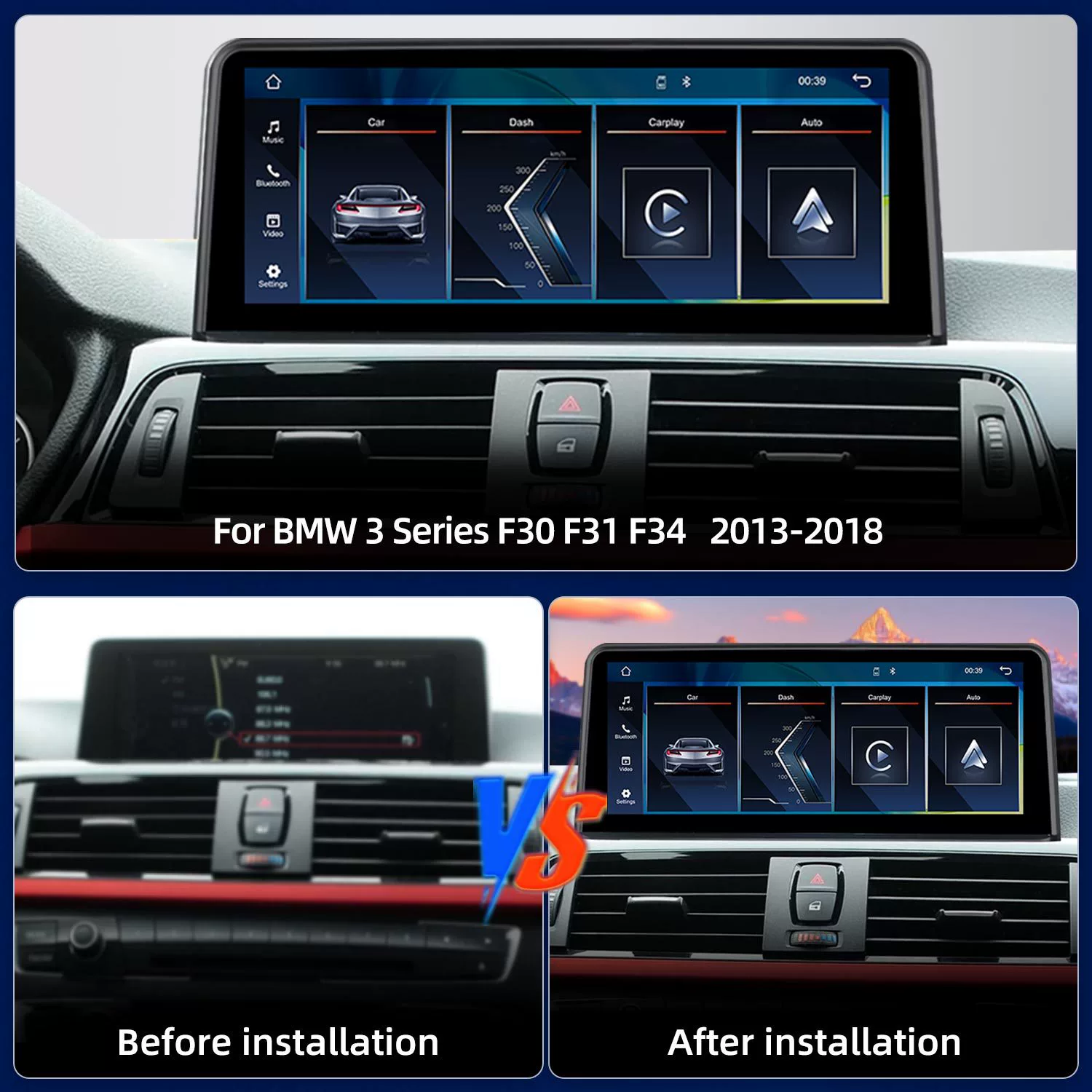 Кнопка управления 10.25 дюйма подходит для BMW 3 Series F30 F31 F34 центральное управление навигация разворот изображение радиоприемник